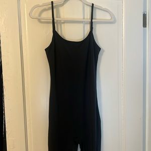 black stretchy jumpsuit